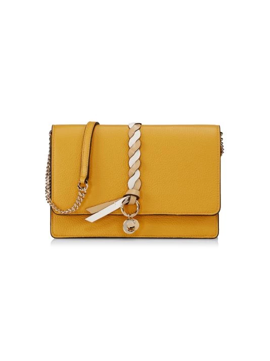 Chloé Mini Alphabet Leather Braided Shoulder Bag Pale Blush 6 Chloé Mini Alphabet Leather Braided Shoulder Bag Pale Blush - Image 4