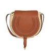 Chloé Medium Marcie Leather & Raffia Saddle Bag -Deals Chloé Store unnamed file 609