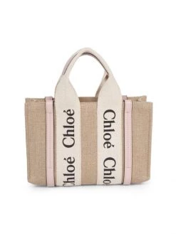 Chloé Mini Woody Canvas Tote