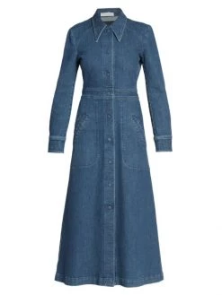 Chloé Denim Midi Dress