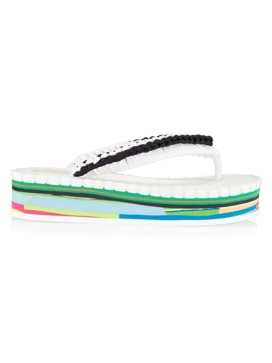Chloé Lou Crochet Flip-Flops White 9 Chloé Lou Crochet Flip-Flops White - Image 7