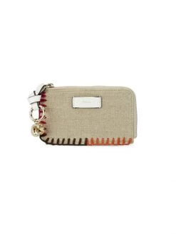 Chloé Alphabet Blanket-Stitched Wallet