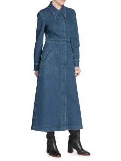 Chloé Denim Midi Dress -Deals Chloé Store unnamed file 66