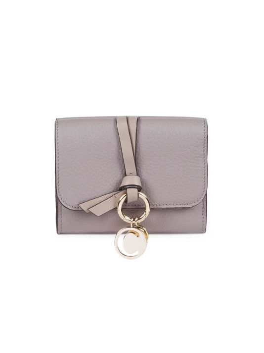 Chloé Mini Alphabet Tri-Fold Leather Wallet Cashmere 7 Chloé Mini Alphabet Tri-Fold Leather Wallet Cashmere - Image 5