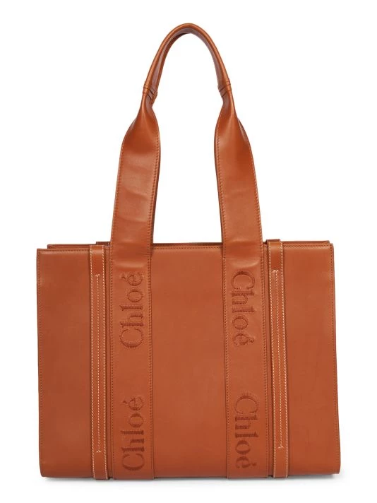 Chloé Medium Woody Leather Tote 3 Chloé Medium Woody Leather Tote