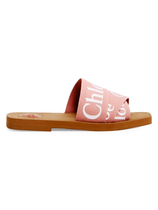 Chloé Woody Flat Sandals Delicate Pink 9 Chloé Woody Flat Sandals Delicate Pink - Image 8