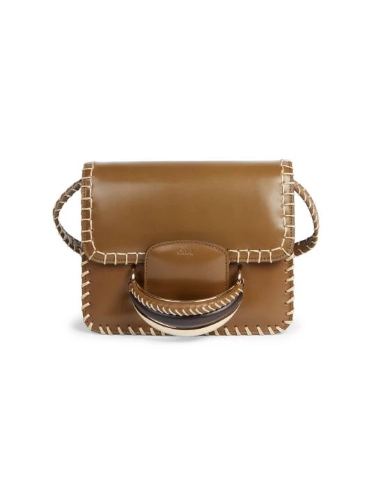 Chloé Kattie Blanket Stitch Crossbody Bag Amber Olive 8 Chloé Kattie Blanket Stitch Crossbody Bag Amber Olive - Image 6