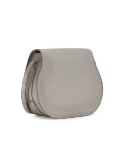 Chloé Medium Marcie Leather Saddle Bag Cashmere Grey -Deals Chloé Store unnamed file 72