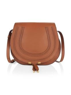Chloé Medium Marcie Leather Saddle Bag Cashmere Grey -Deals Chloé Store unnamed file 75