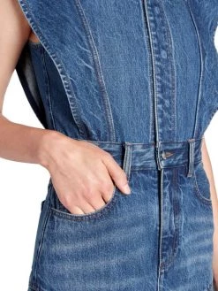 Chloé Pleated Denim Maxi-Dress -Deals Chloé Store unnamed file 752