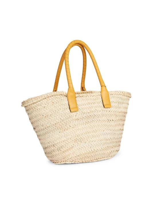 Chloé Medium Marcie Raffia Tote Sunflower Yellow 6 Chloé Medium Marcie Raffia Tote Sunflower Yellow - Image 4