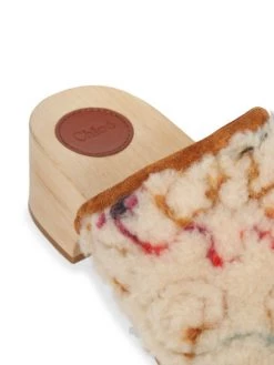Chloé Joy Wool & Suede Clogs -Deals Chloé Store unnamed file 785