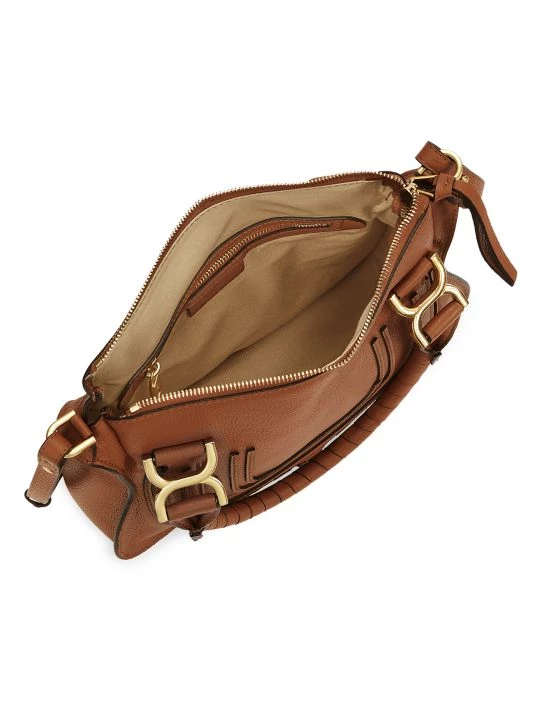 Chloé Small Marcie Leather Satchel Tan 5 Chloé Small Marcie Leather Satchel Tan - Image 3