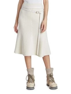 Chloé Wool & Leather Belted Midi-Skirt -Deals Chloé Store unnamed file 812