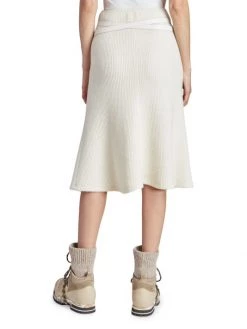 Chloé Wool & Leather Belted Midi-Skirt -Deals Chloé Store unnamed file 814