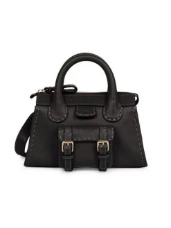 Chloé Mini Edith Leather Shoulder Bag Black -Deals Chloé Store unnamed file 82