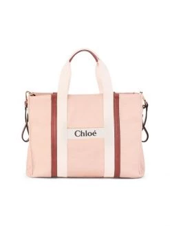 Chloé 3-Piece Logo Changing Bag Pale Pink