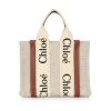 Chloé Small Woody Canvas Tote White Brown -Deals Chloé Store unnamed file 845