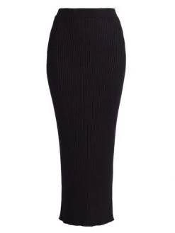 Chloé Rib-Knit Wool Skirt
