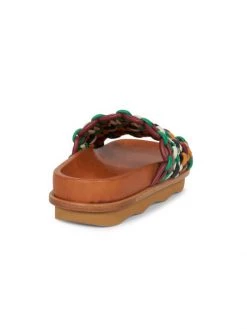 Chloé Wavy Woven Leather Slides -Deals Chloé Store unnamed file 888