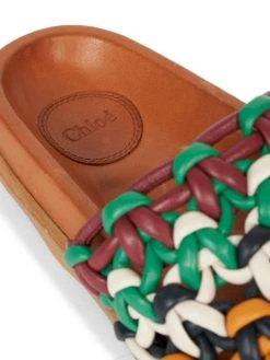 Chloé Wavy Woven Leather Slides -Deals Chloé Store unnamed file 891