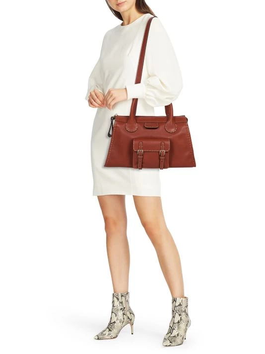 Chloé Medium Edith Leather Day Bag Sepia Brown 4 Chloé Medium Edith Leather Day Bag Sepia Brown - Image 2