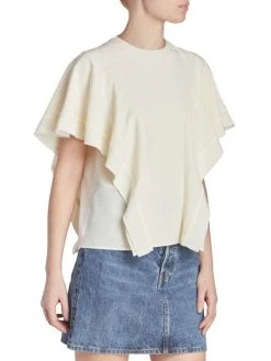 Chloé Layered Ruffle-Sleeve Blouse 11 Chloé Layered Ruffle-Sleeve Blouse -Deals Chloé Store unnamed file 922