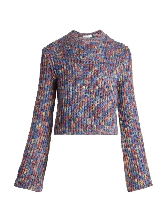 Chloé Rib-Knit Wool-Blend Sweater 3 Chloé Rib-Knit Wool-Blend Sweater