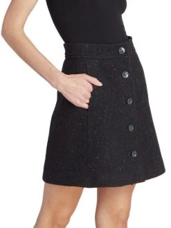 Chloé Speckled Button-Front Miniskirt 9 Chloé Speckled Button-Front Miniskirt -Deals Chloé Store unnamed file 962