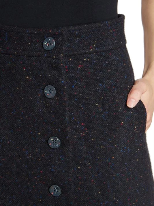 Chloé Speckled Button-Front Miniskirt 7 Chloé Speckled Button-Front Miniskirt - Image 5