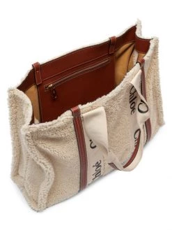 Chloé Large Woody Shearling Tote -Deals Chloé Store unnamed file 98
