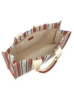 Chloé Large Woody Striped Linen Large Tote -Deals Chloé Store unnamed file 986
