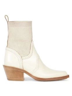 Chloé Nellie Leather Short Boots